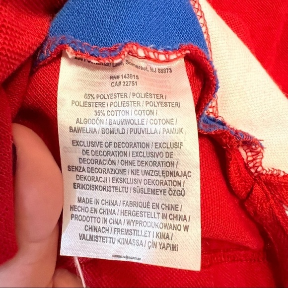 MLB Vintage Chicago Cubs Blue Red & White Polo Shirt - Picture 5 of 6